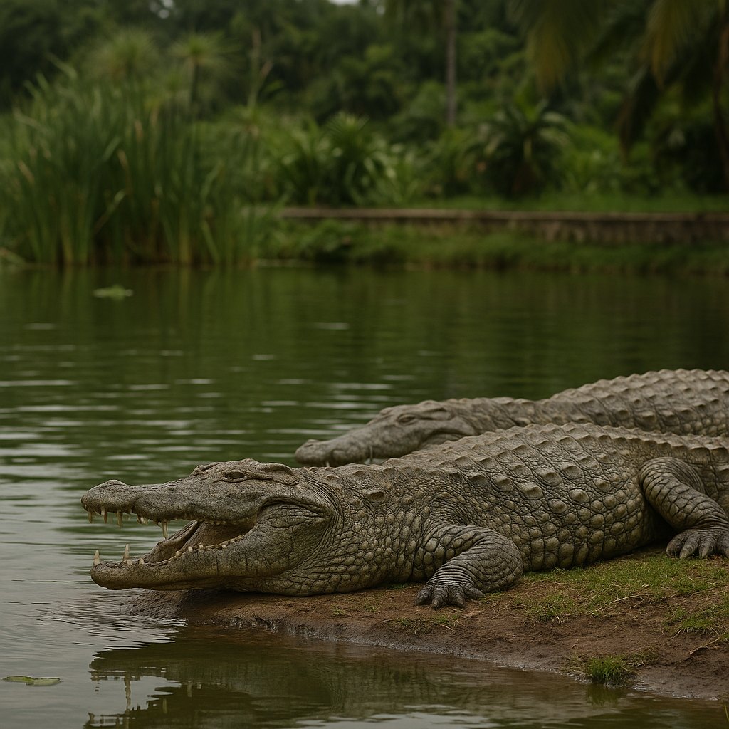 Crocodiles sacrés de Yamoussoukro